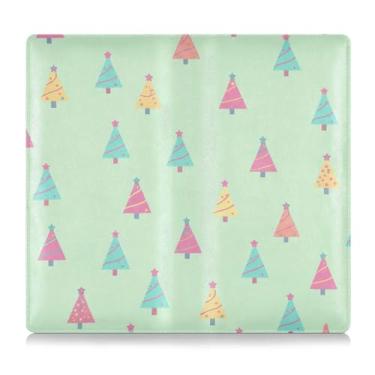 Imagem de Burbuja Suporte de registro e seguro de carro, caixa de luvas de couro para veículo de árvore de Natal, organizador de documentos, carteira e acessórios