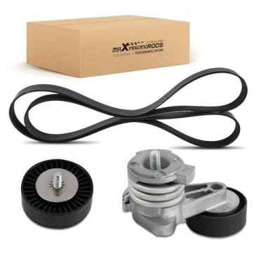 Imagem de maXpeedingrods Kit de tensor de correia de transmissão e polia intermediária para BMW 128i / 328i / 328i xDrive 2008-2013, 323i 2006-201, 325i / 325xi / 330i / 330xi 2006, 525i / 525xi / 530i / 530i