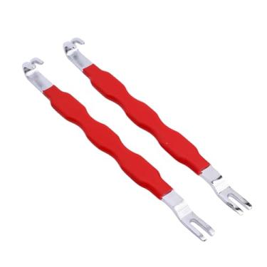 Imagem de Garosa Ferramenta de Remoção Separadora de Terminal Elétrico Automotivo, 2 Peças, Cabeça Dupla Universal para Reparo de Fiação de Carro, Manutenção, Vermelho