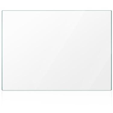 Imagem de Nuanchu Paleta de vidro temperado para pintura a óleo mantém a tinta molhada fresca, resistente a arranhões, fácil de limpar para materiais de paleta, mistura de cores DIY (22 x 30 cm, transparente, 1