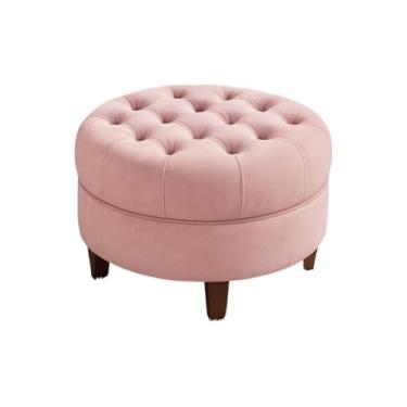 Imagem de Almofadas Acolchoadas Circulares – Almofadas De CamurçA Para Sala De Estar E Quarto(ROSE)