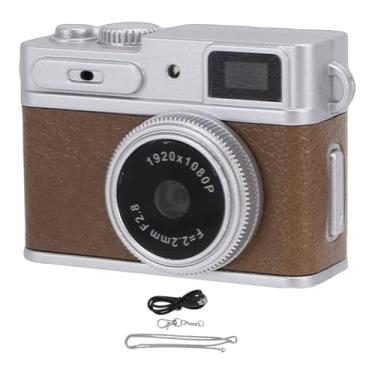 Imagem de Bewinner Câmera Digital Com Chaveiro para Fotografia, Câmera de Vídeo de Bolso Minúsculo 1080P FHD Com Tela de 0,96 pol., Gravador de Vídeo Portátil Vintage para Adolescentes Em Viagens, (Marrom)