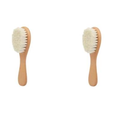 Imagem de Conjunto De Escova E Pente Para Bebê Recém-Nascido Em Madeira Mini Par