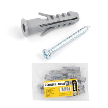 Imagem de BUCHA E PARAFUSO METAL/PLASTICO 10MM