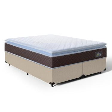 Imagem de Cama Box com Colchão de Espuma D33 Pillow Top Comfort Luxo King 193cm