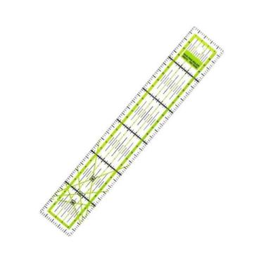 Imagem de Régua De Costura Profissional De Acrílico 5x30CM Para Corte De Tecido 