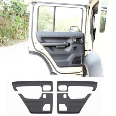 Imagem de HAGEZA Acabamento de capa de couro ABS painel traseiro de carro 4 peças para Suzuki Jimny 4 portas 5 portas JC74 2019 2020 2021 2022 2023 2024 2025 2026 (porta traseira)