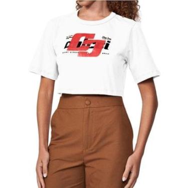 Imagem de Blusa Colcci Reta Encurtada Com Estampa Feminina-Feminino