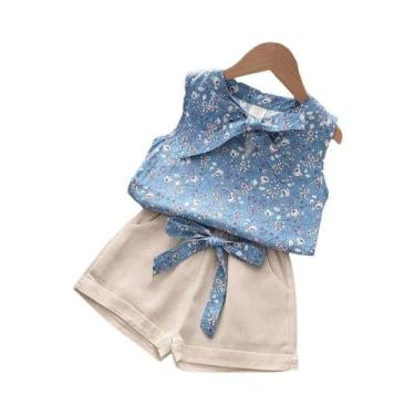 Imagem de Conjunto de Verão para Bebês Meninas - Colete e Shorts 2 Peças, 12 mil
