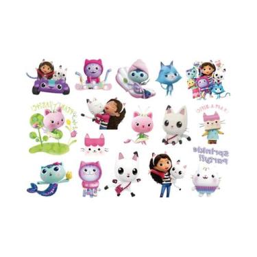 Imagem de Brindes De Festa Gabby Dollhouse Para Meninas, Pulseiras Adesivas, Cha