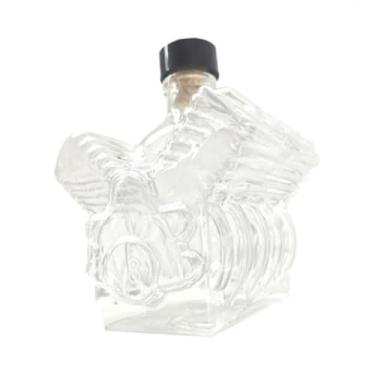 Imagem de SiaBiced Copo de Vidro em Formato de Motor de Carro com Tampa para Garrafa de Uísque, Vodka, Bourbon E Conhaque