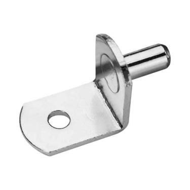 Imagem de Suportes De Prateleira Em L De Aço Niquelado Reforçado 16/32 Peças 1/4