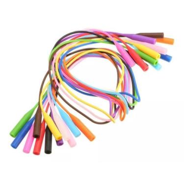 Imagem de 05 Cordinha Silicone armação Óculos Salva Cordão Corrente grau solar s