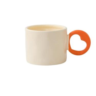 Imagem de Xícaras de café Caneca de cerâmica para café com alça amor grande capacidade para uso doméstico, caneca para presente casal, 350ml