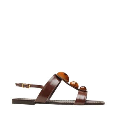 Imagem de Sandalia Vicenza Flat Coimbra Marrom Marble