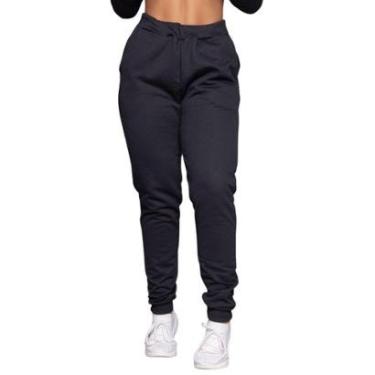 Imagem de Calça Jogger Moletinho Vekyo Com Elástico Inverno Casual Feminina Cor:;Tamanho:G;Genero:Feminino-Feminino