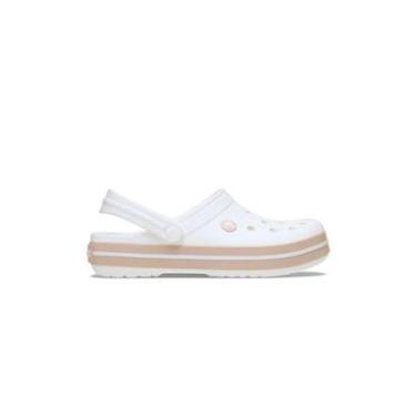 Imagem de Sandália Crocs Crocband Off White-Feminino