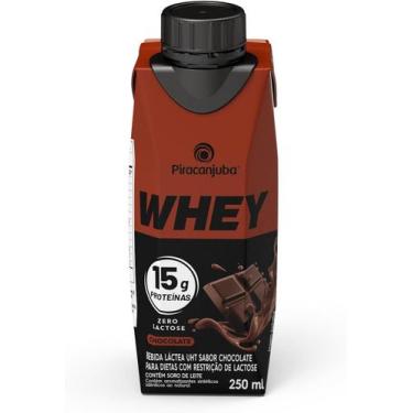 Imagem de Kit c/ 3 Whey Zero Lactose Chocolate 15g Piracanjuba 250ml
