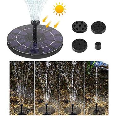 Imagem de Fonte de Água Flutuante para Banhos Pássaros com Energia Solar Lago Piscina Jardim Pátio Econômica em Alto Eficiência