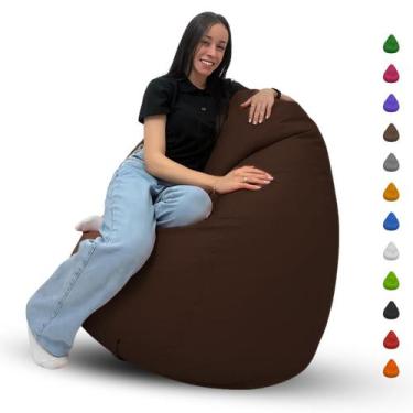 Imagem de Puff Pera Gigante Cheio Grande Para Eventos Escritório Descanso Almofa