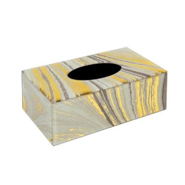 Imagem de KHUTRW3D Caixa de lenços de vidro moderna para casa, sala de estar, mesa de jantar, caixa de gaveta dourada, ornamentos decorativos, mesa de café, caixa de armazenamento de mesa