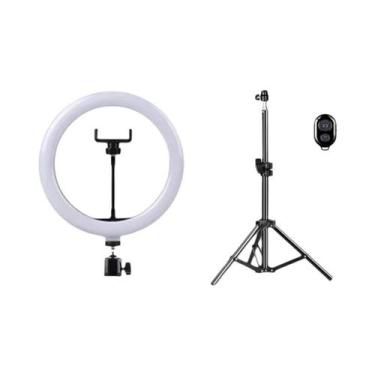 Imagem de Luz De Anel LED Para Selfie 26/33cm, Regulável, Controle Remoto USB, L