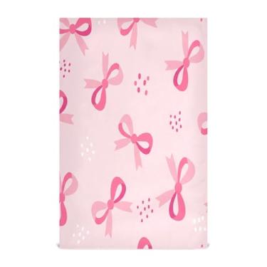 Imagem de Wassud Toalhas de prato de cozinha Bows Dots 1 pacote de panos de prato macios com laço para pendurar toalha de mão super absorvente de secagem rápida toalhas de chá de mesa decorativas 71 x 45 cm