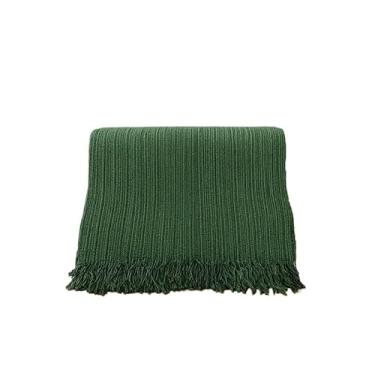 Imagem de Manta para Sofá Luxo King Gigante 3,0x1,8m Decorativa Premium Algodão Capa Protetora Grande Elegante(VERDE MESCLADO 2,10x140m POP)