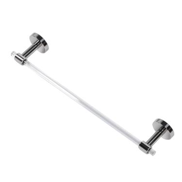 Imagem de Suporte de Toalha Minimalista Luxo Leve Acrílico Parede Apoio para Banheiro Fácil Instalar Economiza Espaço Decoração Residencial Barra Casa Hotel Apa