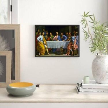 Imagem de Quadro Decorativo Santa Ceia 24X18Cm - Com Vidro