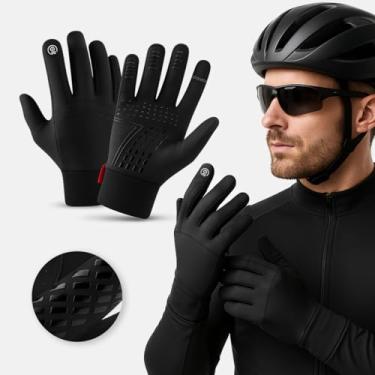 Imagem de Luva Ciclismo Touch Inverno Impermeável, Preto, Térmica Antiderrapante