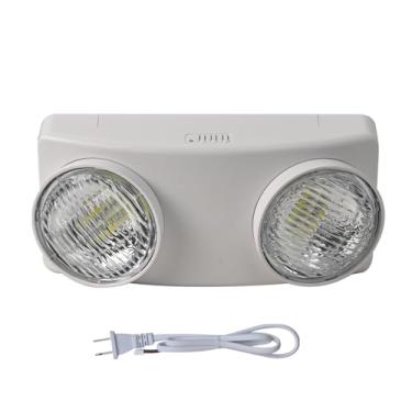 Imagem de Apmeetlux Luz de emergência LED com plugue de 1,0 metro, iluminação de reserva de bateria de LED, luminárias de saída comercial para negócios, casa, escritório, noite, falha de energia, segurança UL