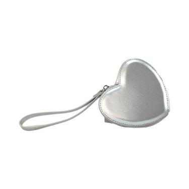 Imagem de Carteira Kawaii De Couro PU Em Formato De Coração Para Mulheres E Meni