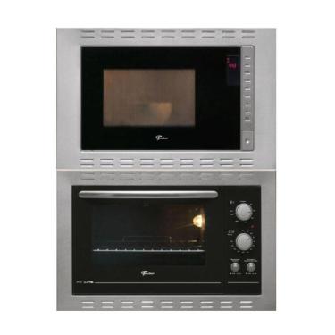 Imagem de Kit Forno Elétrico 44l e Micro-ondas de Embutir Fischer 220v