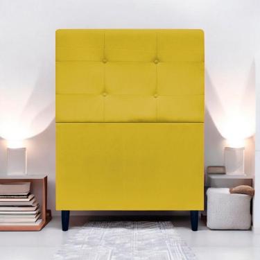 Imagem de Cabeceira Para Cama De Solteiro 90 Cm Ivy Suede