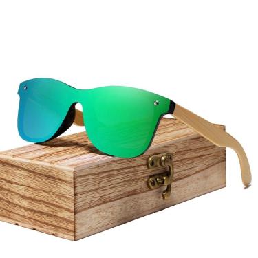 Imagem de Óculos De Sol Madeira Kingseven Proteçãos Uv400