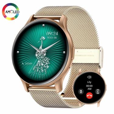 Imagem de Relógio Inteligente 1.43 Polegadas Amoled Senbono Max 11 Rosa Escuro