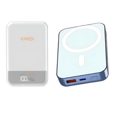 Imagem de Carregador Portátil Power Bank 10.000 mAh Indução Magnético Cor:Branco