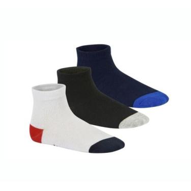 Imagem de Kit 03 Meias Infantil Cano Médio Colorida Molekinho 2199.1, 2899, 1 co