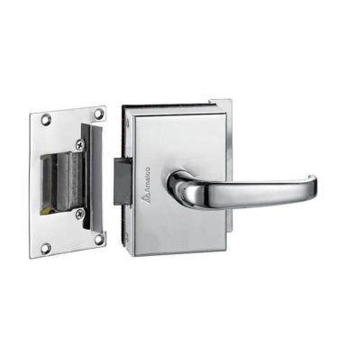 Imagem de Fechadura Elétrica Porta de Vidro FV33ECRA Abertura Externa Cromada - Amelco