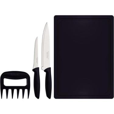 Imagem de Jogo De Facas Tramontina Com Garra De Churrasco Plenus 4 Pçs