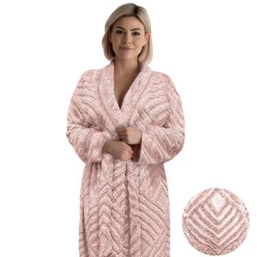 Imagem de Roupão adulto premium  tamanho g - MAYRA ENXOVAIS, Rosa