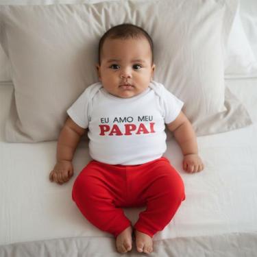 Imagem de Conjunto Body Manga Curto Bordado com Calça para Bebê Menino Menina 02