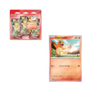 Imagem de Pokemon TCG Blister Triplo Heróis Excelsos Charmander - Copag