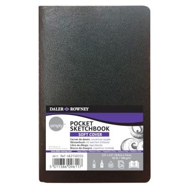 Imagem de DALER ROWNEY Simply Sketchbook, Papel para Desenho em Caderneta, Tamanho 14x8,9cm, Capa Flexível