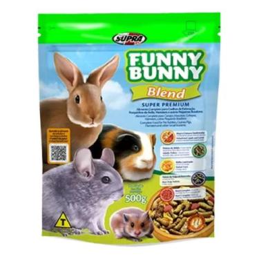Imagem de Ração Funny Bunny Blend 500g Coelho Porquinho India Hamster - Supra Fu