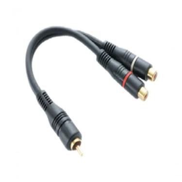 Imagem de Cabo áudio Y1 Rca Macho + 2 Rca Fêmea Gold 5mm