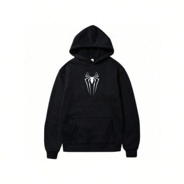 Imagem de Blusa Moletom Canguru Spider Homem Aranha Blusa de Frio Casaco Unissex