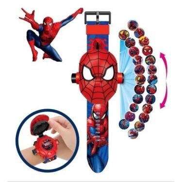 Imagem de Relógio Infantil Projetor Homem Aranha 24 Imagens Digital - FADEMA
