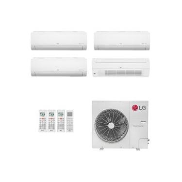 Imagem de Ar-Condicionado Multi Split Inverter LG 48.000 (3x Evap HW 9.000 + 1x Evap Cassete 1 Via 18.000) Só Frio 220V